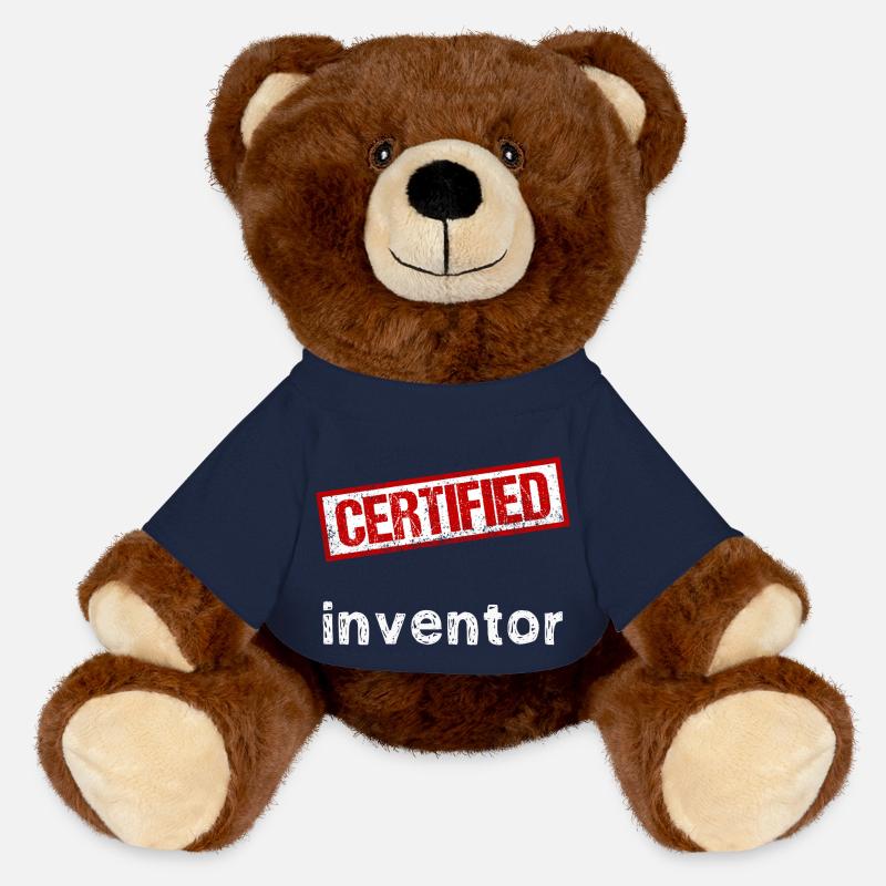 Inventeur - Nounours RecycelBär® marron - bleu marine