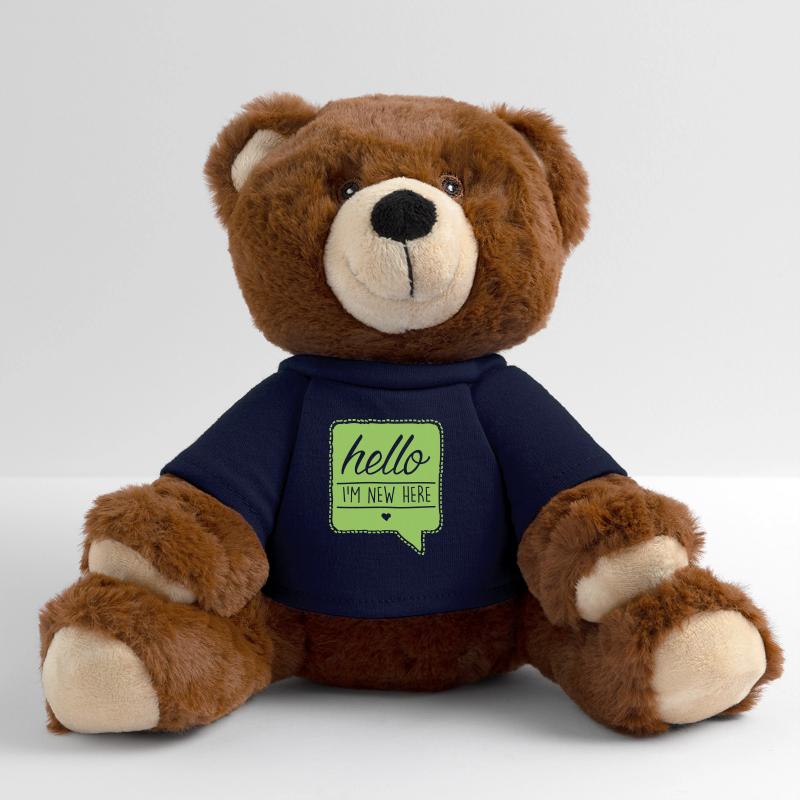 HELLO - I´m new here MiniFeet® RecycelBär® Teddy Bear Brown