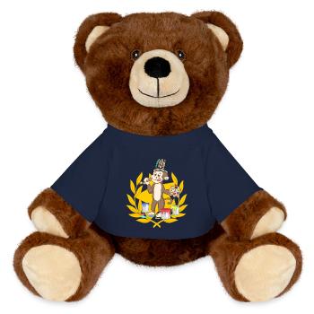 Artiste colorée Haute Académie des Arts - Nounours RecycelBär® marron - bleu marine - Devant