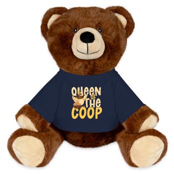 Queen of the coop - MiniFeet® RecycelBär® Braun - French Navy - Vorne