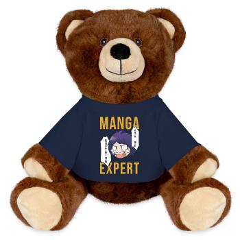 Manga Expert - MiniFeet® RecycelBär® Teddy Bear Brown - french navy - Front