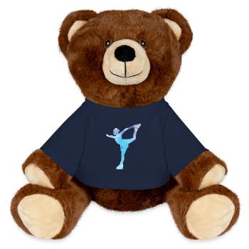 Eiskunstlauf Schlittschuh laufen Eis - MiniFeet® RecycelBär® Braun - French Navy - Vorne