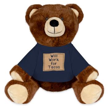 Fonctionnera pour Tacos - Nounours RecycelBär® marron - bleu marine - Devant