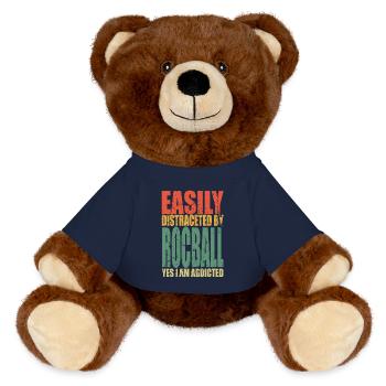 Rocball Dire Drôle - Nounours RecycelBär® marron - bleu marine - Devant