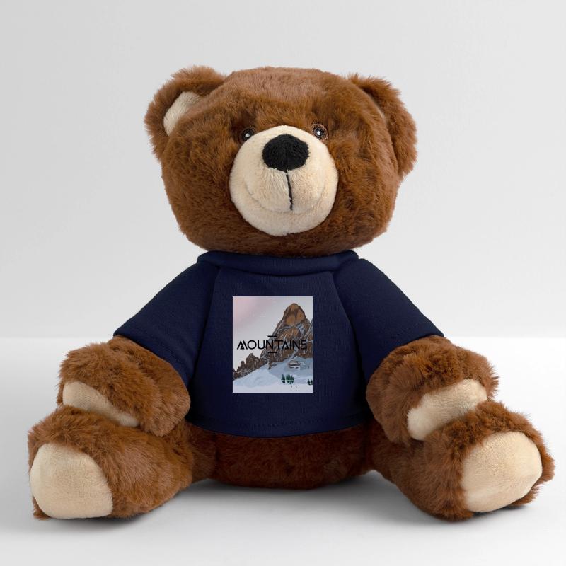 Montagne enneigée Nounours RecycelBär® marron