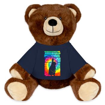 Rabbit Hippie Tie Dye - MiniFeet® RecycelBär® Braun - French Navy - Vorne