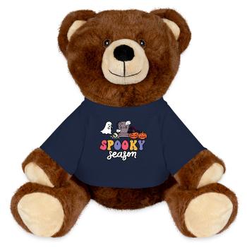 Spooky Season Scitrouilles effrayantes - Nounours RecycelBär® marron - bleu marine - Devant