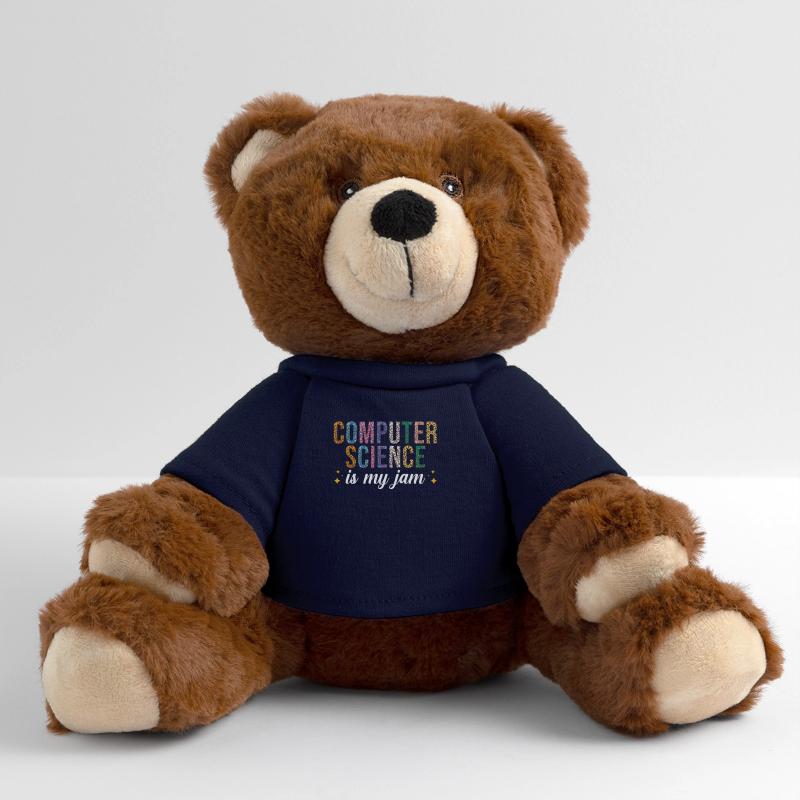 Computer Science is my passion MiniFeet® RecycelBär® Teddy Bear Brown