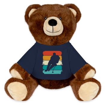 Eishockey Hockey sur glace - Nounours RecycelBär® marron - bleu marine - Devant