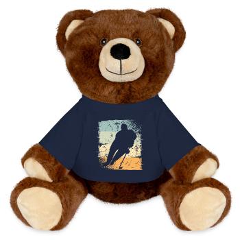 Eishockey Hockey sur glace - Nounours RecycelBär® marron - bleu marine - Devant