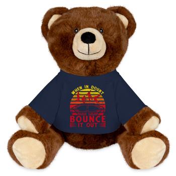 En cas de doute, rebondissez-le - Nounours RecycelBär® marron - bleu marine - Devant