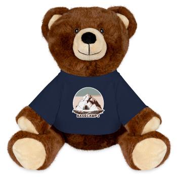 Bergsteiger Basislager 3 - MiniFeet® RecycelBär® Braun - French Navy - Vorne