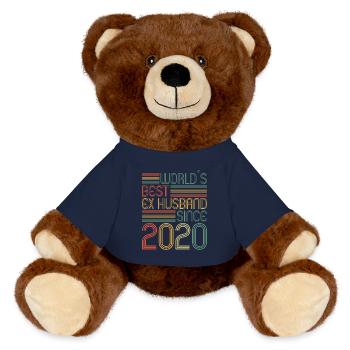 Worlds parie ex-mari depuis 2020 Divorce - Nounours RecycelBär® marron - bleu marine - Devant