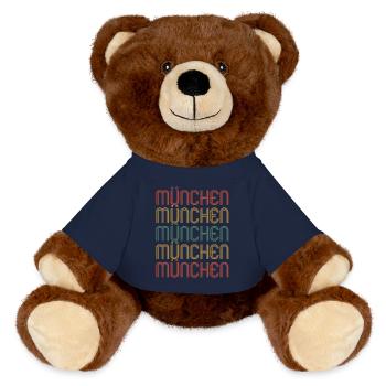Münchnerin Münchner München - MiniFeet® RecycelBär® Braun - French Navy - Vorne