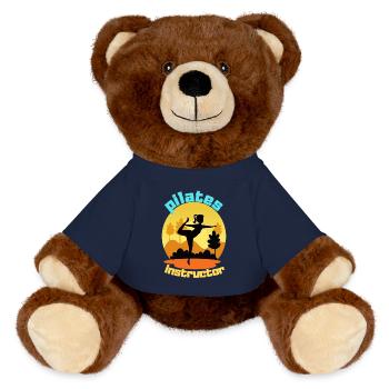 Instructeur de Pilates - Nounours RecycelBär® marron - bleu marine - Devant