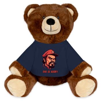 Le Che est en colère - Nounours RecycelBär® marron - bleu marine - Devant
