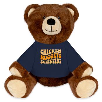 Chicken Nuggets - MiniFeet® RecycelBär® Teddy Bear Brown - french navy - Front