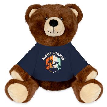 Aloha Summer - MiniFeet® RecycelBär® Braun - French Navy - Vorne