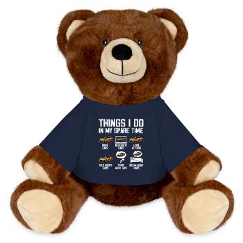 6 Dinge, die ich in meiner Freizeit tue Auto Enthusiast Autos - MiniFeet® RecycelBär® Braun - French Navy - Vorne
