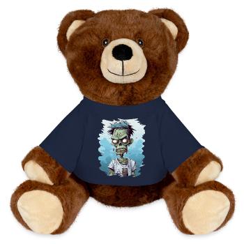 Zombie Zombies Untote Halloween - MiniFeet® RecycelBär® Braun - French Navy - Vorne