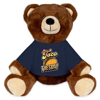 Taco - MiniFeet® RecycelBär® Teddy Bear Brown - french navy - Front