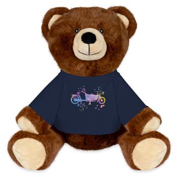 Heavy Duty Bike Cargo Bike Cargo Bike Cargo Bike - MiniFeet® RecycelBär® Teddy Bear Brown - french navy - Front