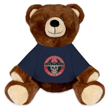 Taco - MiniFeet® RecycelBär® Teddy Bear Brown - french navy - Front