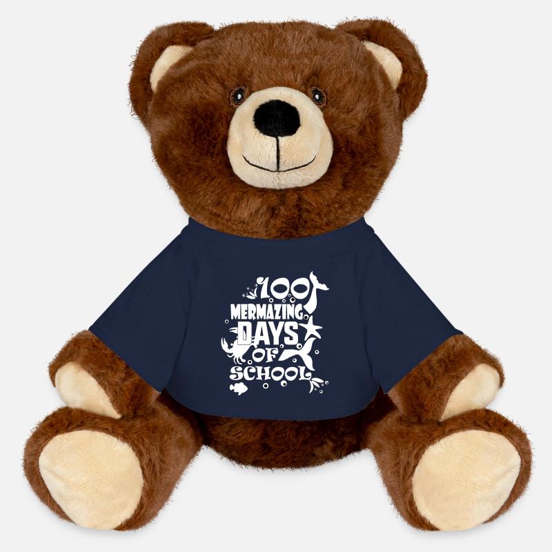 100 jours d’école - Nounours RecycelBär® marron - bleu marine