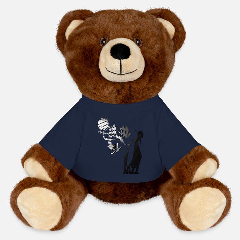 Jazz contemporain - Nounours RecycelBär® marron - bleu marine