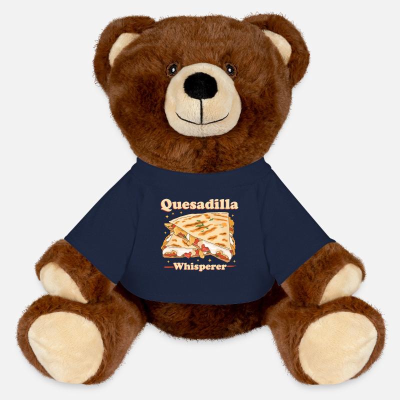 Quesadilla Quesadillas Tortilla Geschenk - MiniFeet® RecycelBär® Braun - French Navy