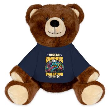 School Psych Spread Kindness Like Psychotherapist - MiniFeet® RecycelBär® Braun - French Navy - Vorne