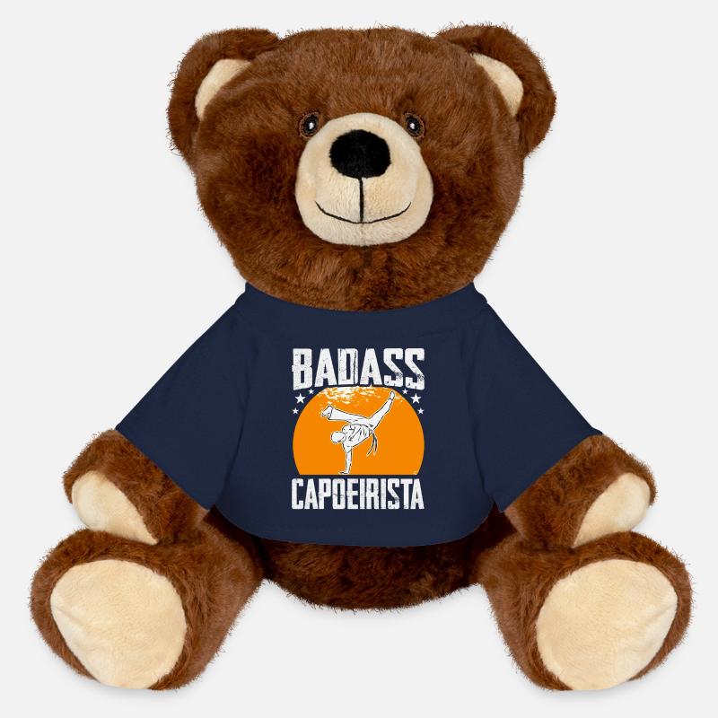 Badass Capoeirista - MiniFeet® RecycelBär® Braun - French Navy