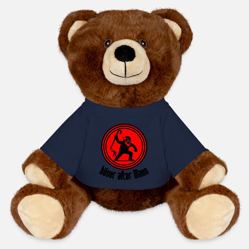 Böser Alter Mann Witziger Rentner Humor Großvater - MiniFeet® RecycelBär® Braun - French Navy