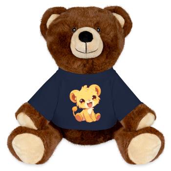 Lioness Lionesses Lioness - MiniFeet® RecycelBär® Teddy Bear Brown - french navy - Front