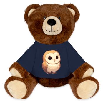 Barn Owl Schleiereulen Schleiereule - MiniFeet® RecycelBär® Braun - French Navy - Vorne