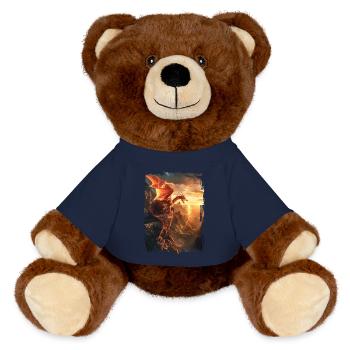 Kite - MiniFeet® RecycelBär® Teddy Bear Brown - french navy - Front