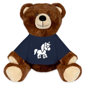 Pony - MiniFeet® RecycelBär® Teddy Bear Brown - french navy - Front