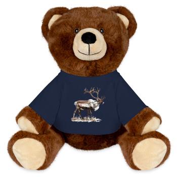 Caribou Karibus Karibu - MiniFeet® RecycelBär® Braun - French Navy - Vorne
