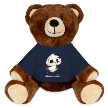 Kraniche Kranich - MiniFeet® RecycelBär® Braun - French Navy - Vorne