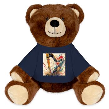 Harp - MiniFeet® RecycelBär® Teddy Bear Brown - french navy - Front