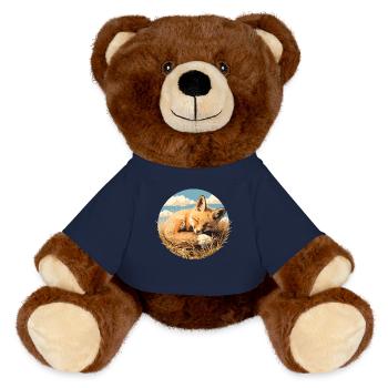 Füchse Fuchs - MiniFeet® RecycelBär® Braun - French Navy - Vorne