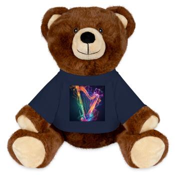 Harp - MiniFeet® RecycelBär® Teddy Bear Brown - french navy - Front