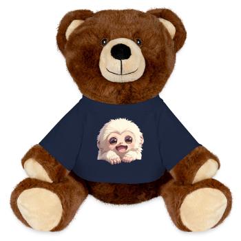 Gibbons Gibbon - MiniFeet® RecycelBär® Braun - French Navy - Vorne