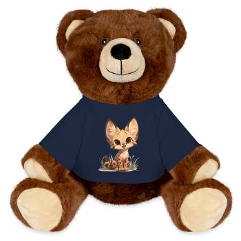 Servale Serval - MiniFeet® RecycelBär® Braun - French Navy - Vorne