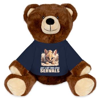 Servale Serval - MiniFeet® RecycelBär® Braun - French Navy - Vorne