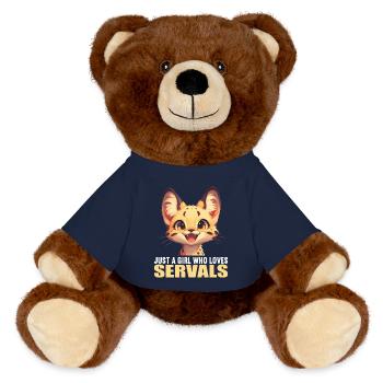 Servale Serval - MiniFeet® RecycelBär® Braun - French Navy - Vorne