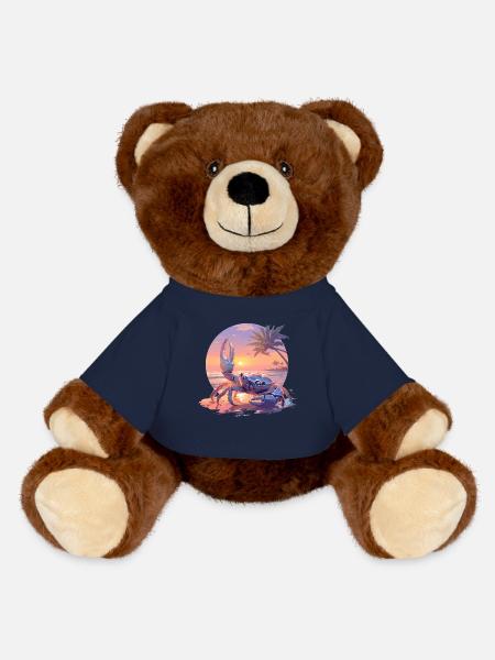 Krabbe Krabben - MiniFeet® RecycelBär® Braun - French Navy