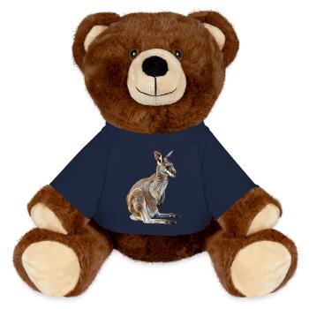 Wallaby - MiniFeet® RecycelBär® Braun - French Navy - Vorne