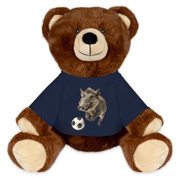 Warzenschwein - MiniFeet® RecycelBär® Braun - French Navy - Vorne