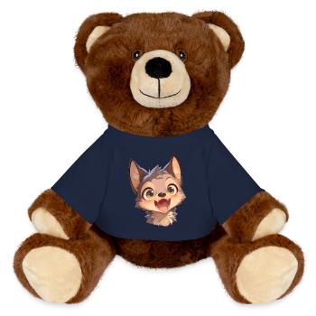 Schakale Schakal - MiniFeet® RecycelBär® Braun - French Navy - Vorne
